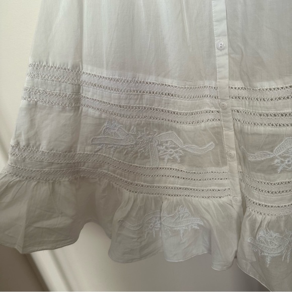 Lady Dutch Delicate Embroidery Cotton Boho Dress - Picture 5 of 9